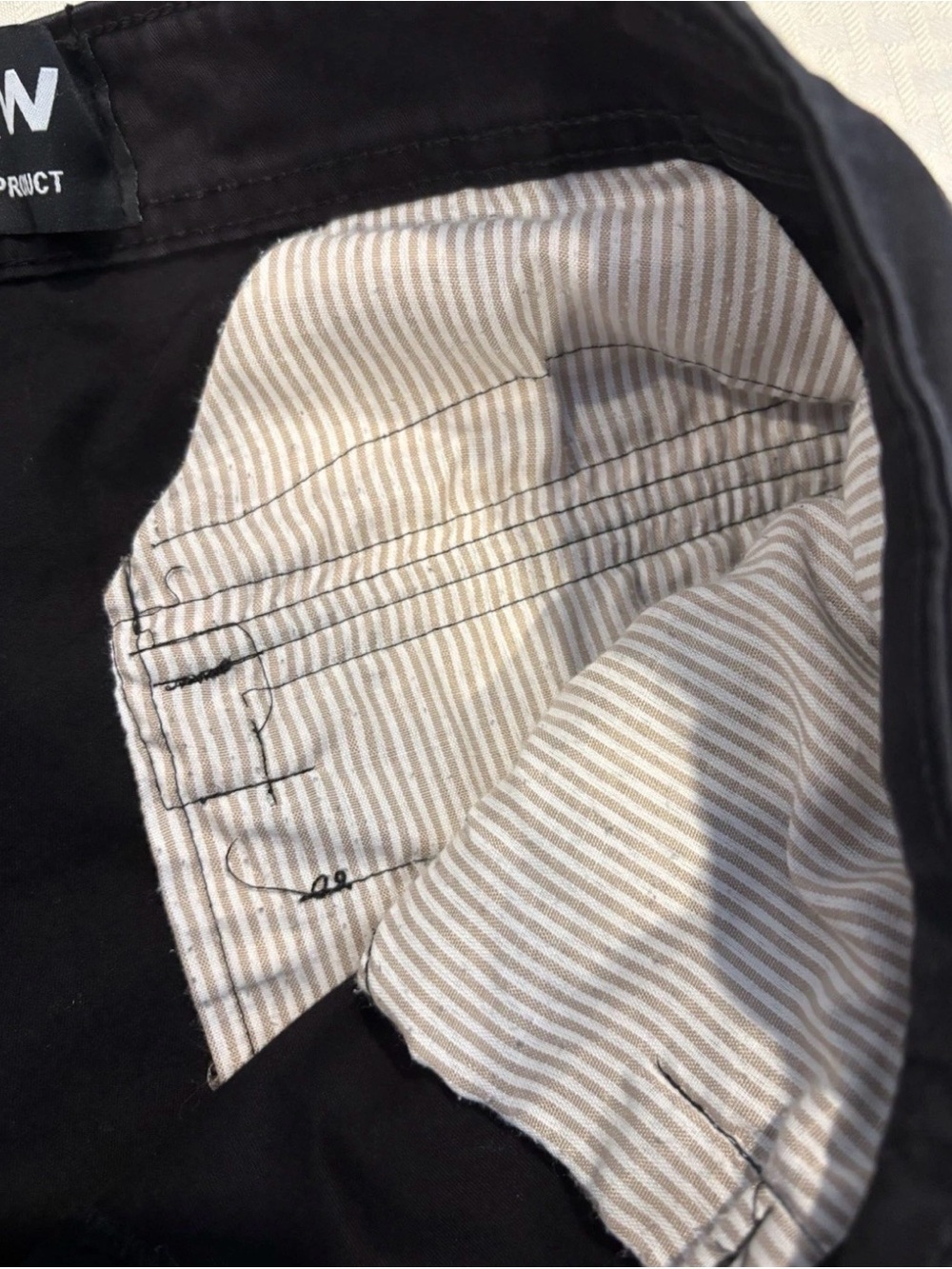 Y2K G-Star Raw Pants Size 34 Cargo Black Straight Leg Ankle Flood Pants - Picture 5 of 12